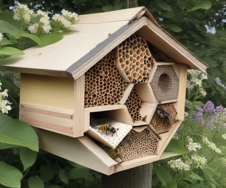 bee hotel in forests