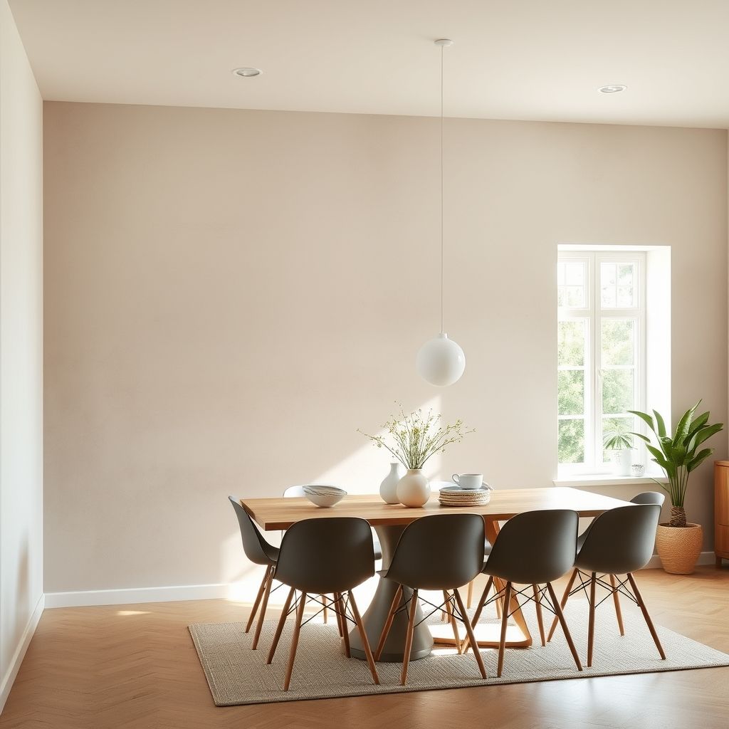 dining wall sustainably painted
