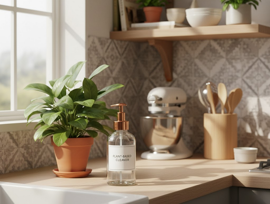 plant based cleaner kitchen top