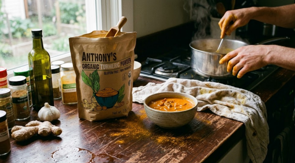 Anthony's organic turmeric root powder non-irradiated bag